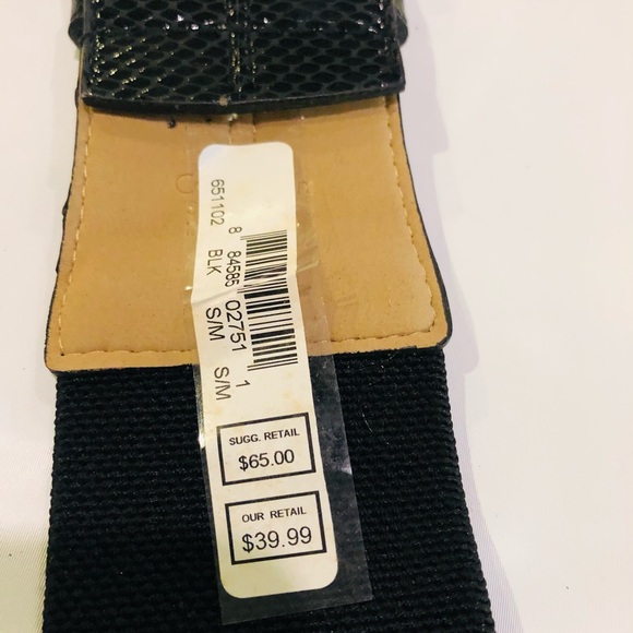 Calvin Klein | Black Elastic Stretch Belt - Picture 8 of 8